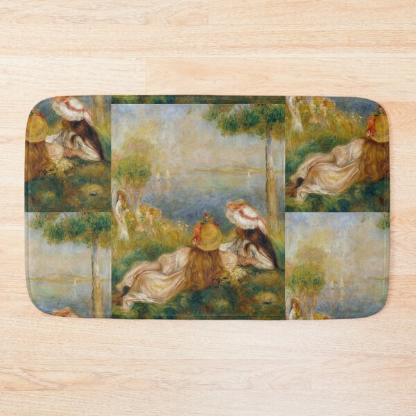 Item preview, Young Girls By the Sea by Pierre-Auguste Renoir: Dreamy Impressionist Poster designed and sold by artofuniverse.