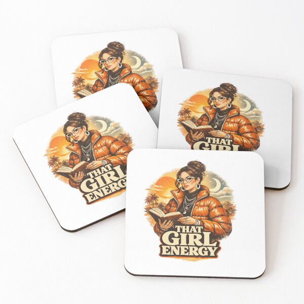 Item preview, THAT GIRL ENERGY - Vintage 70s Retro Librarian Design designed and sold by sabily.