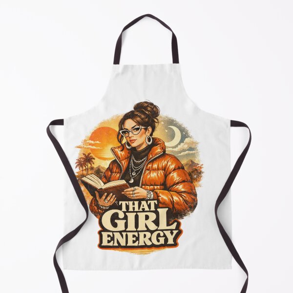 Item preview, THAT GIRL ENERGY - Vintage 70s Retro Librarian Design designed and sold by sabily.