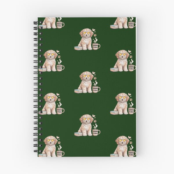 Item preview, Goldendoodle Dood Fuel Coffee Lover | Cute Doodle Dog Heart Sunglasses Books Design designed and sold by Cute & Sassy Custom Gifting Boutiques.