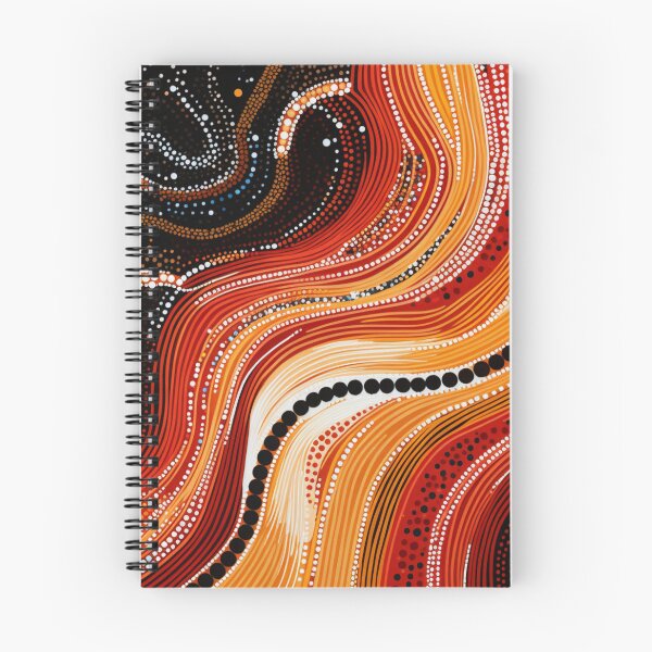 Item preview, Aboriginal Inspired Dot Art - Magma Waves designed and sold by GrinGalore.