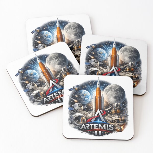 Item preview, Artemis II Moon Mission Rocket Space Exploration Design designed and sold by RedVista.