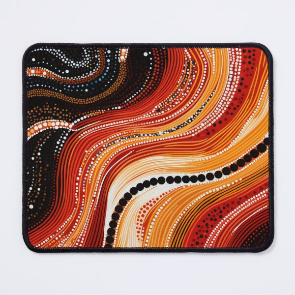 Item preview, Aboriginal Inspired Dot Art - Magma Waves designed and sold by GrinGalore.