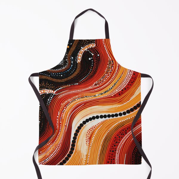 Item preview, Aboriginal Inspired Dot Art - Magma Waves designed and sold by GrinGalore.