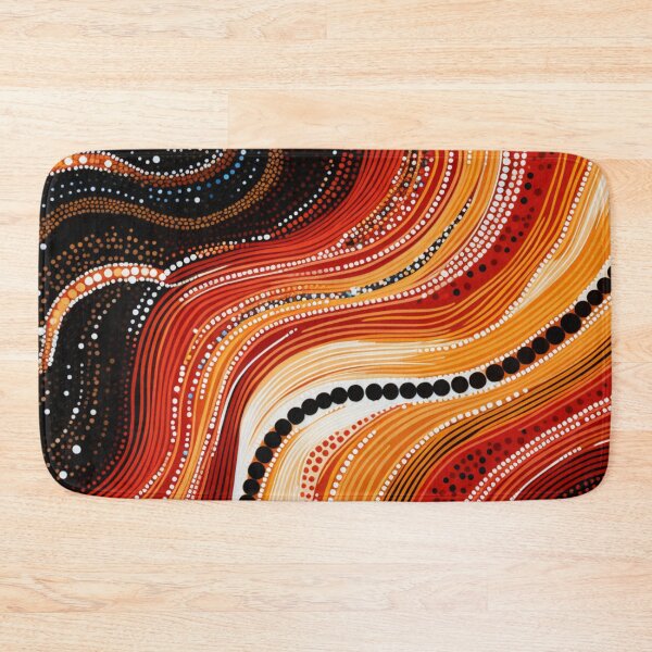 Item preview, Aboriginal Inspired Dot Art - Magma Waves designed and sold by GrinGalore.