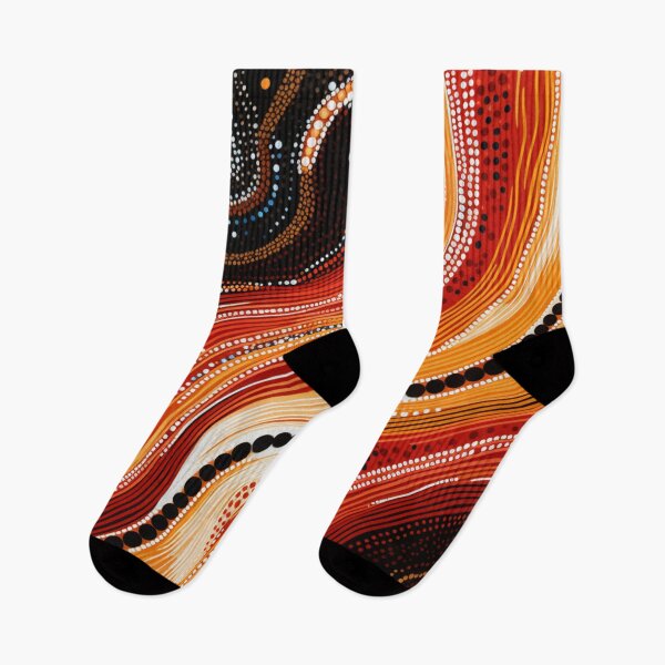 Item preview, Aboriginal Inspired Dot Art - Magma Waves designed and sold by GrinGalore.