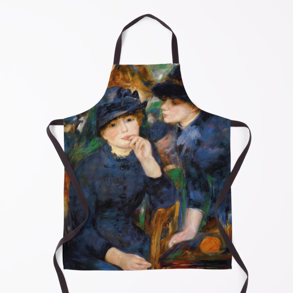 Item preview, Womans Head With Red Hat by Pierre-Auguste Renoir: Warm Impressionist Floral Study designed and sold by artofuniverse.