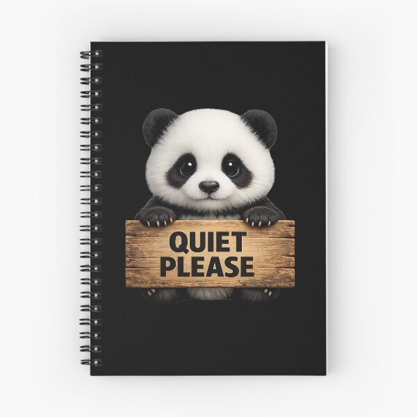 Item preview, Quiet Please Cute Panda Sticker designed and sold by EimSol.