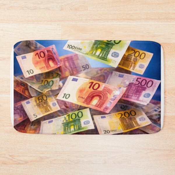 Item preview, Cash flow – Framed euro banknotes – Decor designed and sold by JcAbstractArt.