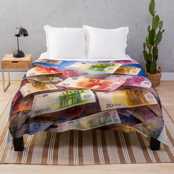Item preview, Cash flow – Framed euro banknotes – Decor designed and sold by JcAbstractArt.
