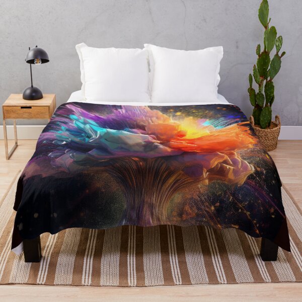 Item preview, Cosmic Tree Vibrant Color Explosion Abstract Art designed and sold by Biliastro.