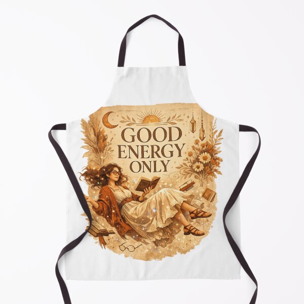 Item preview, GOOD ENERGY ONLY - Boho Botanical Librarian Design designed and sold by sabily.