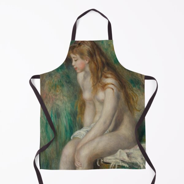 Item preview, Young Girl Bathing by Pierre-Auguste Renoir: Romantic Impressionist Nude Poster designed and sold by artofuniverse.