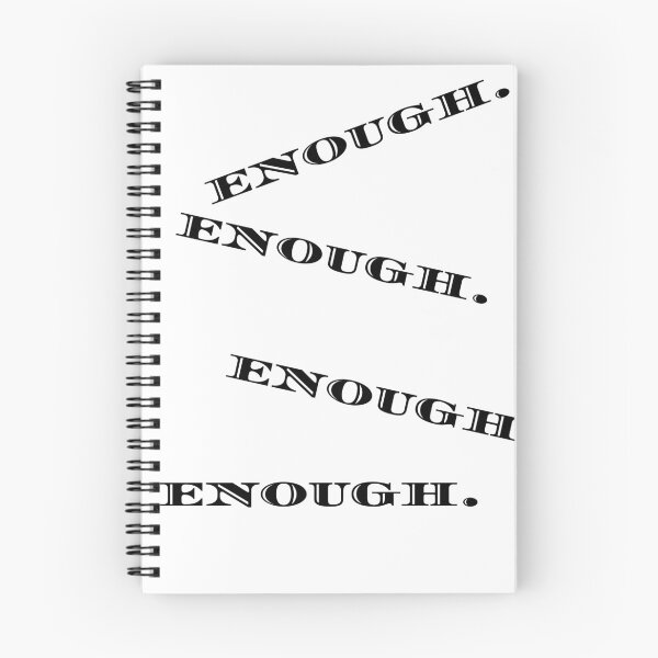Item preview, Enough Enough Enough Typography Design – Bold Statement Quote designed and sold by IrynaLineArt.