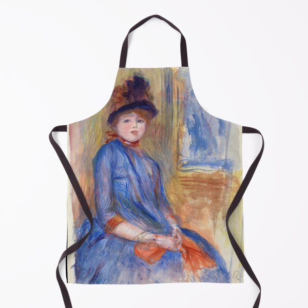 Item preview, Young Girl in a Blue Dress by Pierre-Auguste Renoir: Impressionist Portrait Poster designed and sold by artofuniverse.