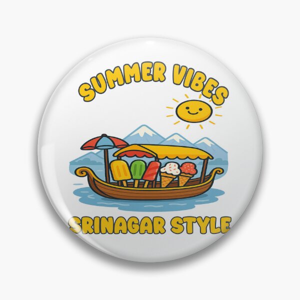 Item preview, Summer Vibes Srinagar Style | Kashmir Shikara Ice Cream Funny Travel  designed and sold by Globalcitytees.