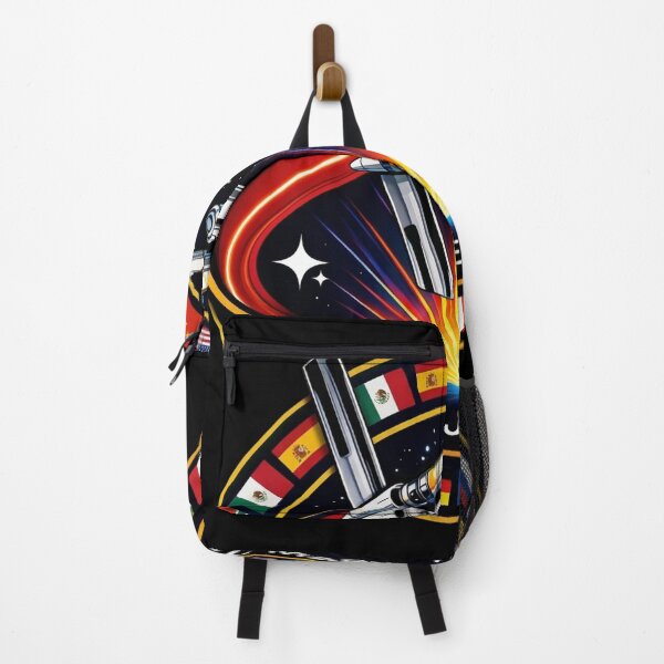 Item preview, International Space Mission Patch Retro Sci-Fi Spaceship designed and sold by DamianRoy88.