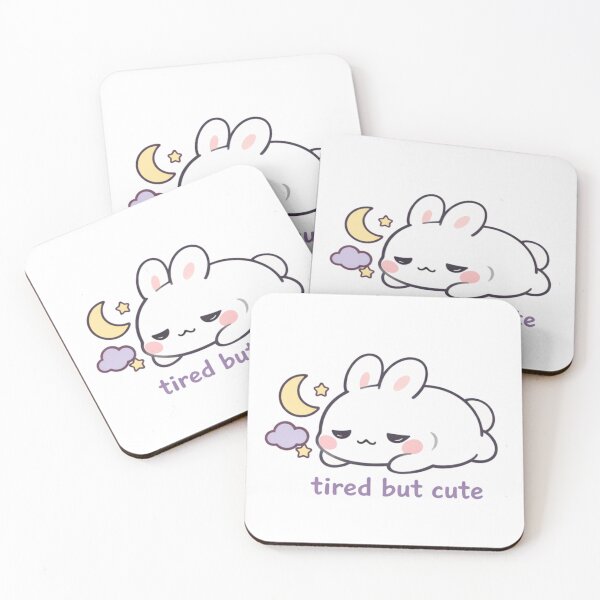 Item preview, Cute Kawaii Bunny Tired But Cute designed and sold by Mix Mood.