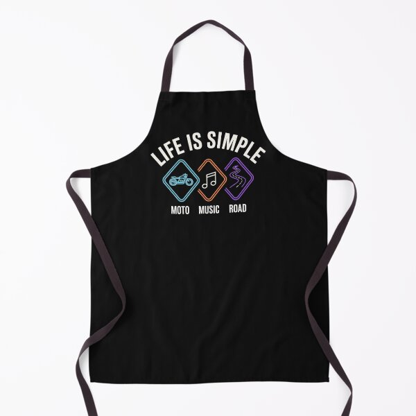 Item preview, Life is Simple: Motorcycle, Music & Road - Retro Vintage Style designed and sold by LV-creator.
