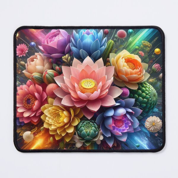 Item preview, Autism Awareness Radiant Floral Power Art designed and sold by AI-Only Creations.