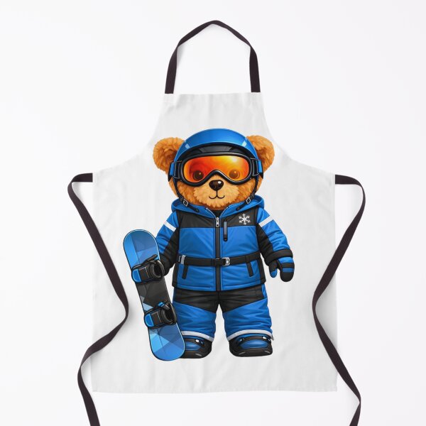 Item preview, Cute Snowboarder Teddy Bear in Blue Winter Gear Illustration designed and sold by CuteBear87.