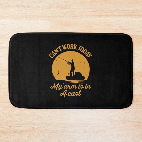Item preview, Can’t Work Today My Arm Is In A Cast Fishing Silhouette designed and sold by BrownHorse90s.
