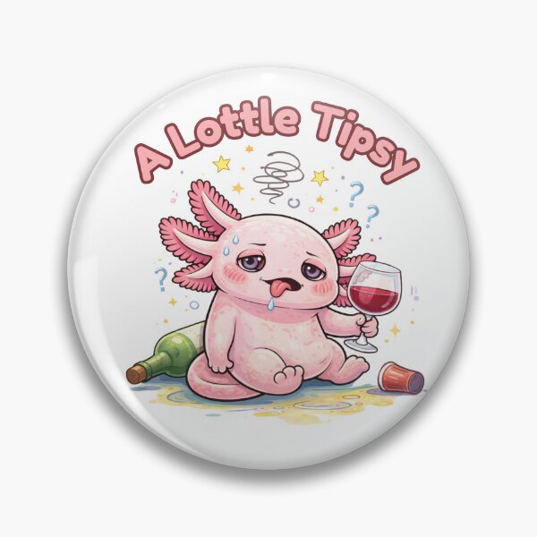 Item preview, A Lottle Tipsy Axolotl Cute Funny Drinking Humor Design  designed and sold by Dianefromamsterdam.