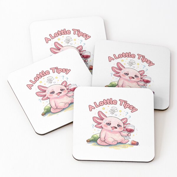Item preview, A Lottle Tipsy Axolotl Cute Funny Drinking Humor Design  designed and sold by Dianefromamsterdam.