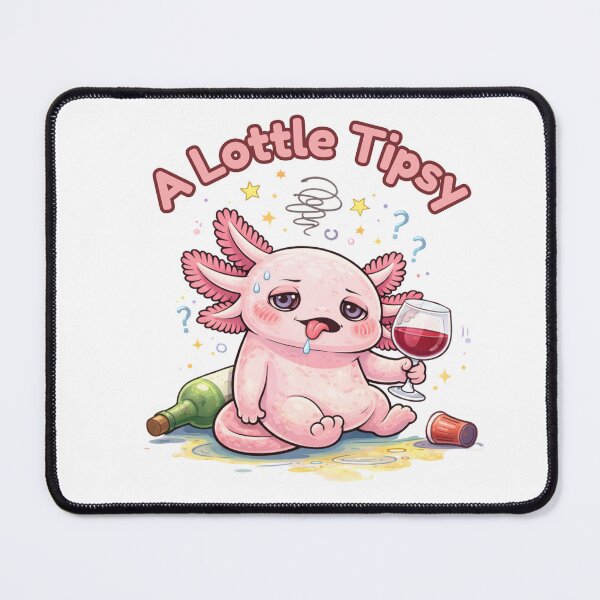 Item preview, A Lottle Tipsy Axolotl Cute Funny Drinking Humor Design  designed and sold by Dianefromamsterdam.