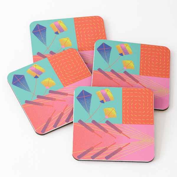 Item preview, Colorful Kites & Spindles: Basant Festival Abstract designed and sold by Sashka-.