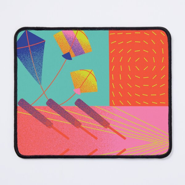 Item preview, Colorful Kites & Spindles: Basant Festival Abstract designed and sold by Sashka-.