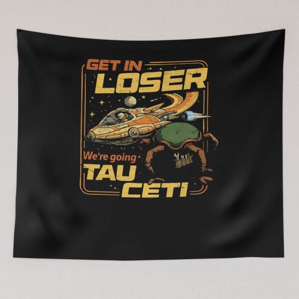 Item preview, Get In Loser We Are Going To Tau Ceti Rocky Alien Sci Fi Funny Classic T-Shirt designed and sold by Qwertycraftd.