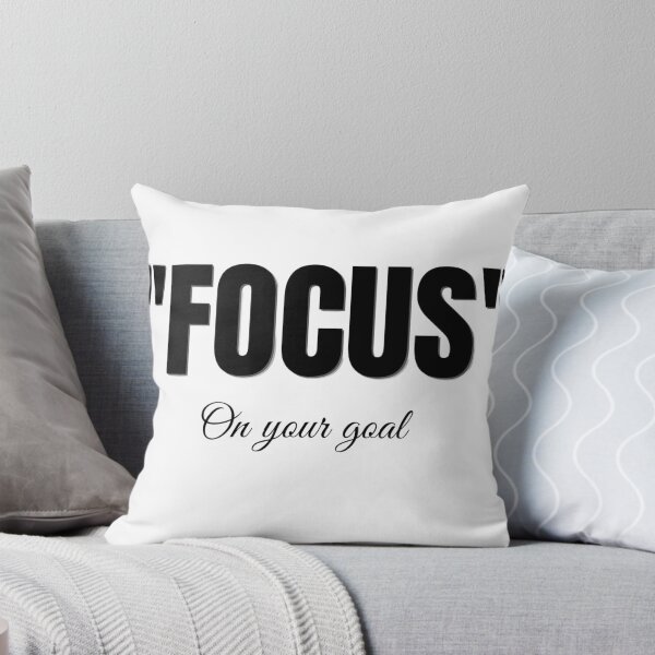 Item preview, Focus On Your Goal Motivation Typography Design designed and sold by PrataeAesthetics.