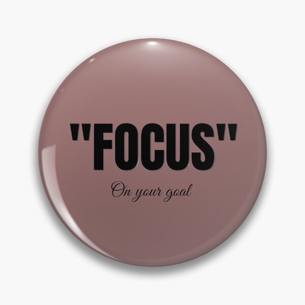 Item preview, Focus On Your Goal Motivation Typography Design designed and sold by PrataeAesthetics.
