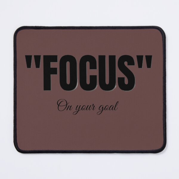 Item preview, Focus On Your Goal Motivation Typography Design designed and sold by PrataeAesthetics.
