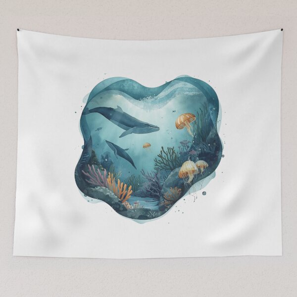 Item preview,  Ocean Memory – Surreal Marine Dreamscape designed and sold by catcurio.