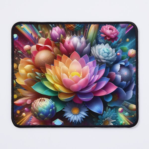 Item preview, Autism Awareness Powerful Floral Art designed and sold by AI-Only Creations.