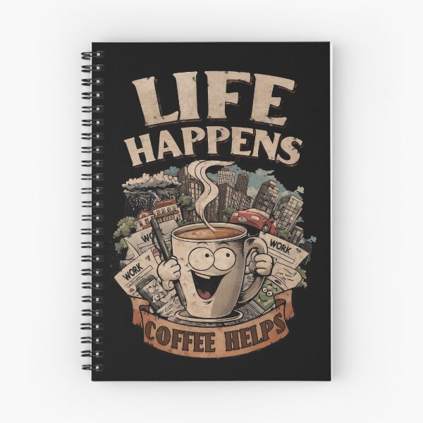 Item preview, Life Happens Coffee Helps designed and sold by RebenCantik.