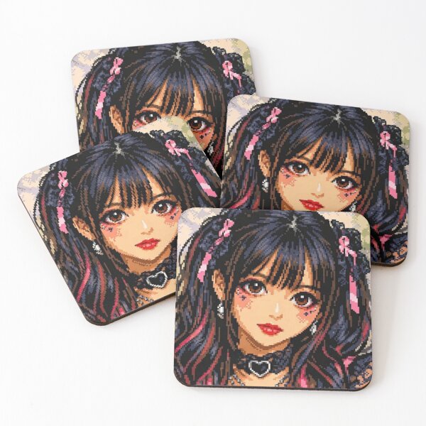 Item preview, Gothic Pixel Anime Girl – Dark Kawaii Aesthetic designed and sold by EchoWave11.