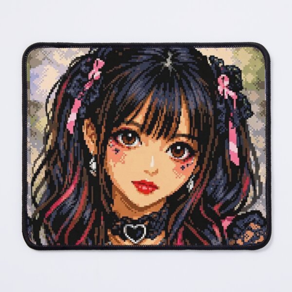 Item preview, Gothic Pixel Anime Girl – Dark Kawaii Aesthetic designed and sold by EchoWave11.