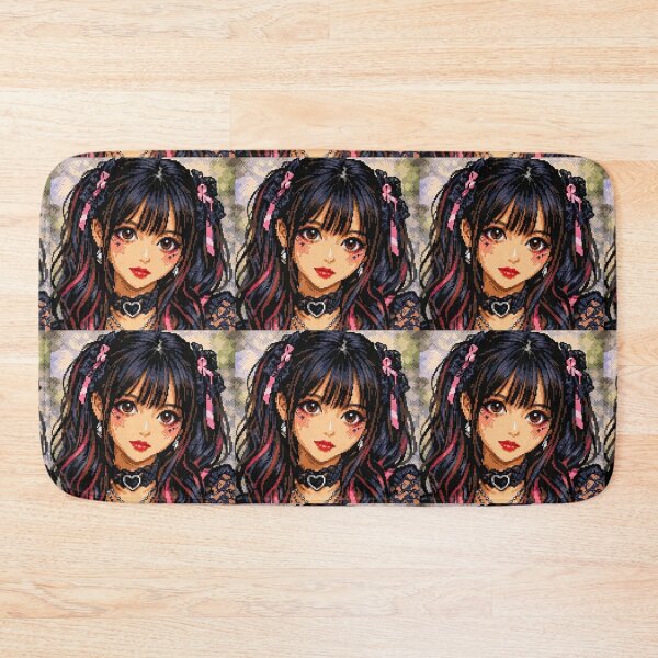 Item preview, Gothic Pixel Anime Girl – Dark Kawaii Aesthetic designed and sold by EchoWave11.