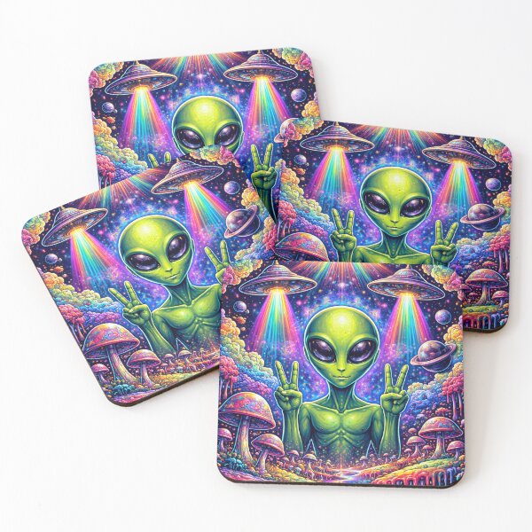 Item preview, Psychedelic alien designed and sold by RiaBubble.