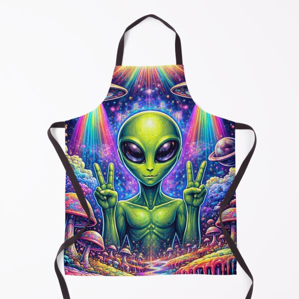 Item preview, Psychedelic alien designed and sold by RiaBubble.