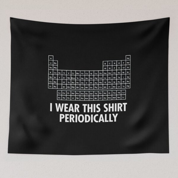 Item preview, I Wear This Shirt Periodically Chemistry Nerd Science Humor Classic T-Shirt designed and sold by Qwertycraftd.