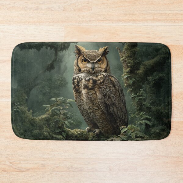 Item preview, Majestic Forest Owl – Silent Guardian of the Wild designed and sold by Erika Kaisersot.