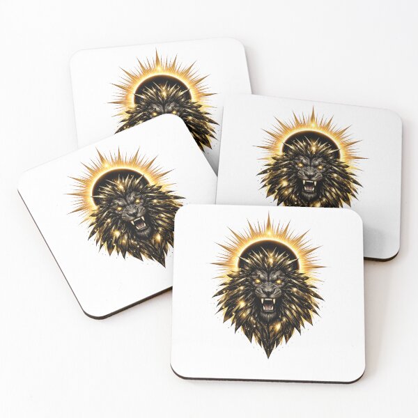 Item preview, Solar Eclipse Lion - Geometric Gold Power designed and sold by Antonrec86.