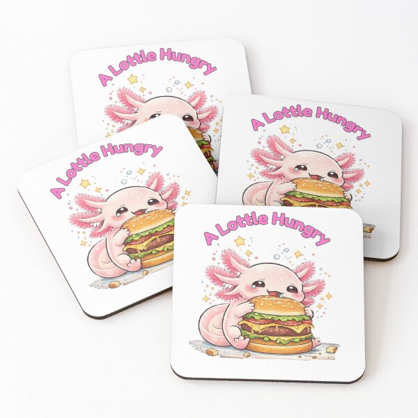Item preview, A Lottle Hungry Axolotl Cute Funny Food Lover Design  designed and sold by Dianefromamsterdam.