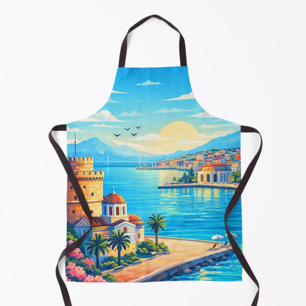 Item preview, Thessaloniki Greece Travel Poster designed and sold by MatthewHeights.
