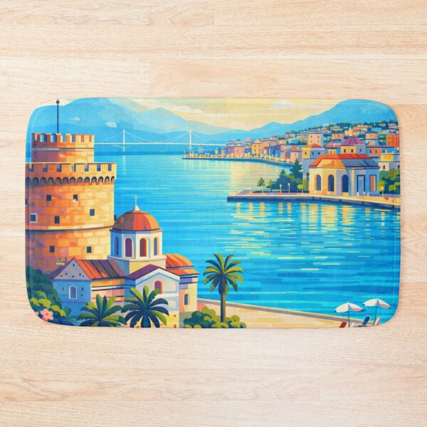 Item preview, Thessaloniki Greece Travel Poster designed and sold by MatthewHeights.