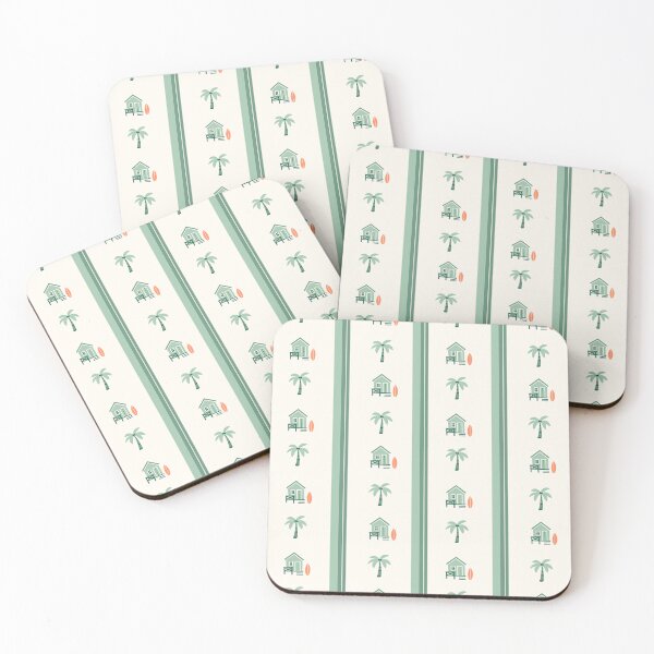 Item preview, Minimalist coastal cabana and palm pattern design designed and sold by Studio Pico.